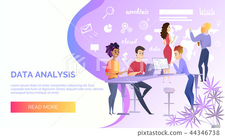 Data Analysis Online Service Vector Web Banner Data Analysis Online Service Vector Web Banner 44346738