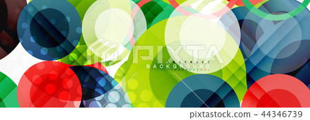 Overlapping circles design background Overlapping circles design background 44346739