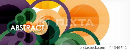 Circle composition abstract background 44346741