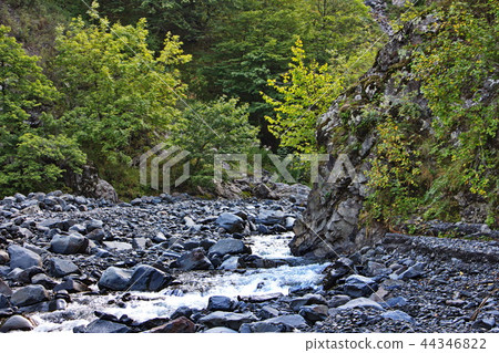 Mountain landscape from Kakh region of Azerbaijan 44346822