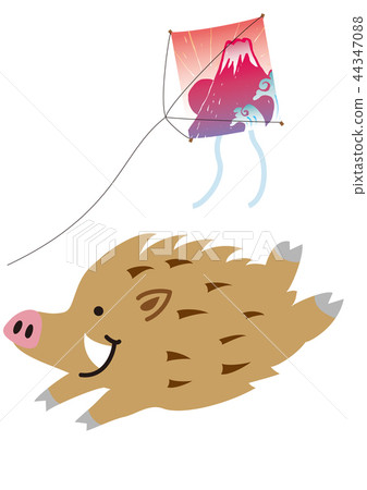 Wolf and boar 44347088