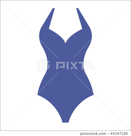 Woman fashion summer swimsuit illustration isolated on white 44347280