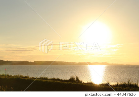 Sunset Town Matsukawa Ibaraki Prefecture Oarai Town Sunset Town Matsukawa Ibaraki Prefecture Oarai Town 44347620