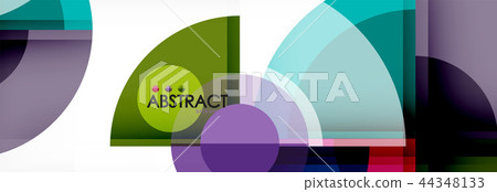Vector fantastic circle modern geometric background template Vector fantastic circle modern geometric background template 44348133
