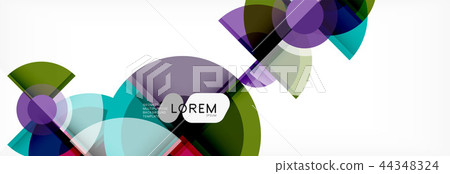 Vector fantastic circle modern geometric background template Vector fantastic circle modern geometric background template 44348324