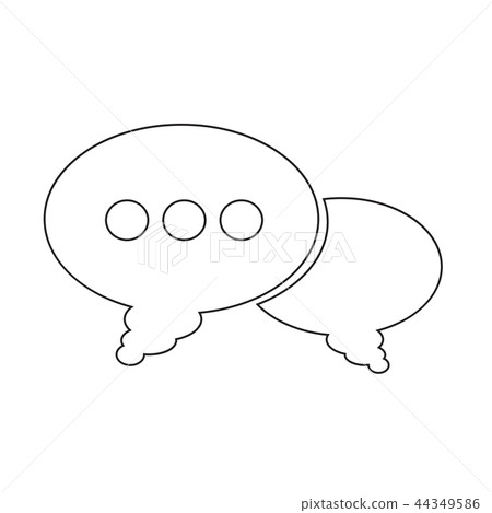Speech bubble icon 44349586