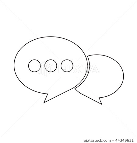 Speech bubble icon Speech bubble icon 44349631