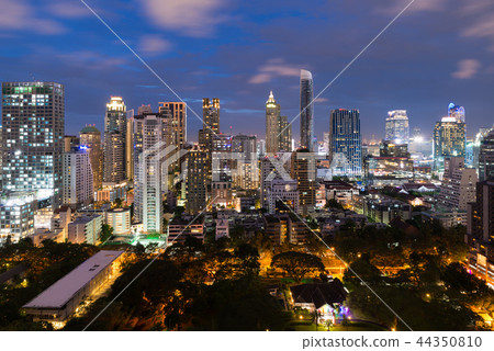 Business district area at Bangkok, Thailand 44350810