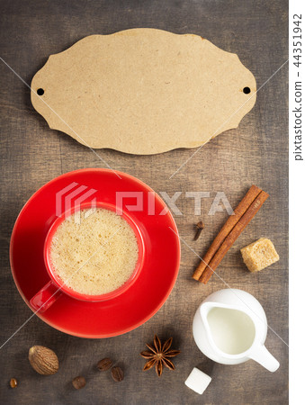 coffee concept on wooden background coffee concept on wooden background 44351942