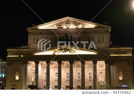 Night view of Moscow Bolshoi Theatre (Big Theatre) in Moscow, Russia Night view of Moscow Bolshoi Theatre (Big Theatre) in Moscow, Russia 44354462