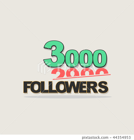Follower banner comic text pop art design 44354953
