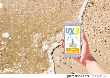 Mobile application UV radiation 44355326