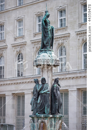 Austriabrunnen fountain in Vienna, Austria. 44359478