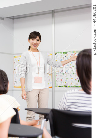 Child English conversation classroom image 44360201