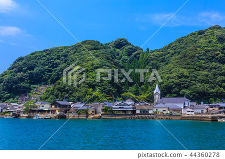 世界遺產，可以看到天主教會津教堂和會津村[熊本縣天草] 44360278