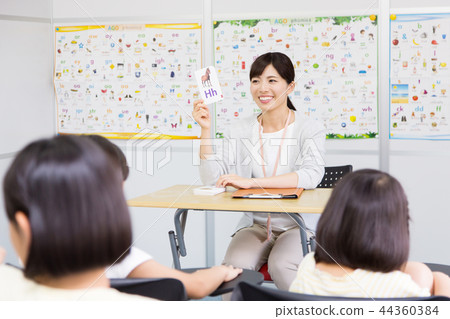 Child English conversation classroom image 44360384