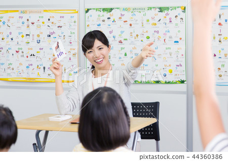 Child English conversation classroom image 44360386