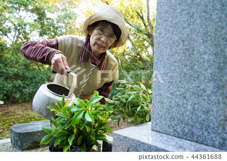 Elderly people going to the grave Elderly people going to the grave 44361688