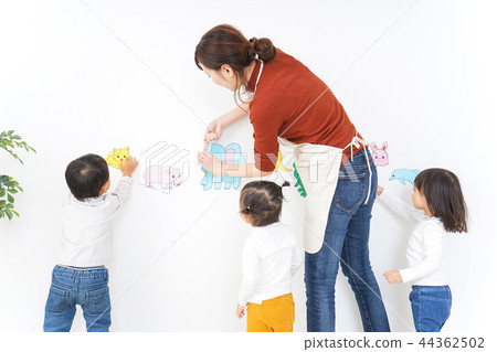 Kindergarten, child institution, nursery school Kindergarten, child institution, nursery school 44362502