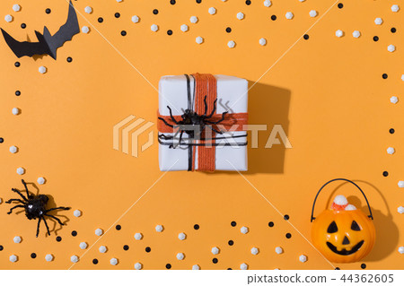 Halloween theme with gift box 44362605