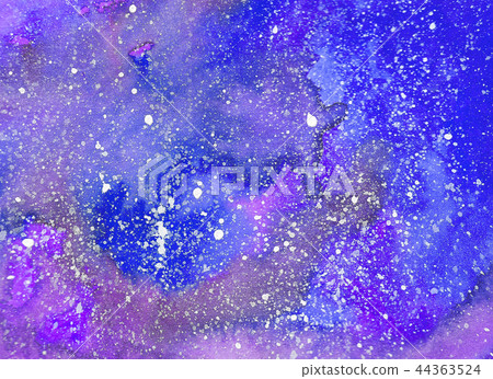 Abstract space watercolor background. Abstract space watercolor background. 44363524