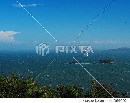 Landscape of Harima Pass with waves 44364002