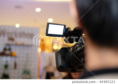 video production camera recording live event on stage. television social media broadcasting seminar conference. video production camera recording live event on stage. television social media broadcasting seminar conference. 44365121