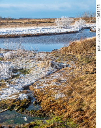 Scene in Deildartunguhver hot spring, Iceland Scene in Deildartunguhver hot spring, Iceland 44365453