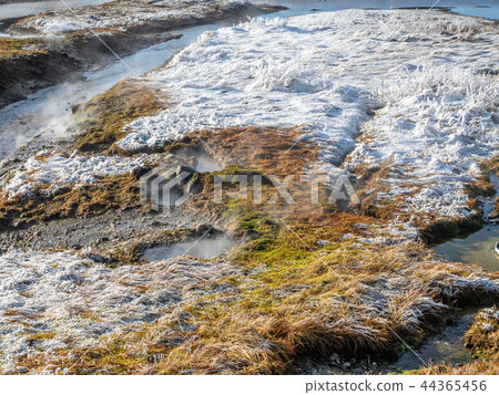 Scene in Deildartunguhver hot spring, Iceland Scene in Deildartunguhver hot spring, Iceland 44365456