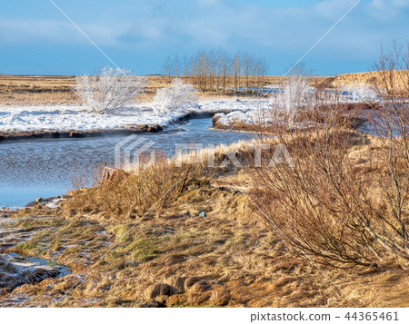 Scene in Deildartunguhver hot spring, Iceland 44365461
