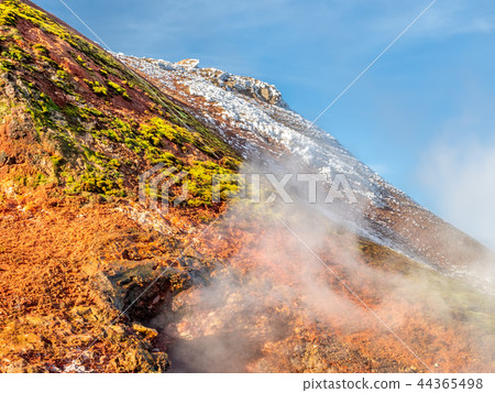 Heat stream in Deildartunguhver hot spring,Iceland Heat stream in Deildartunguhver hot spring,Iceland 44365498