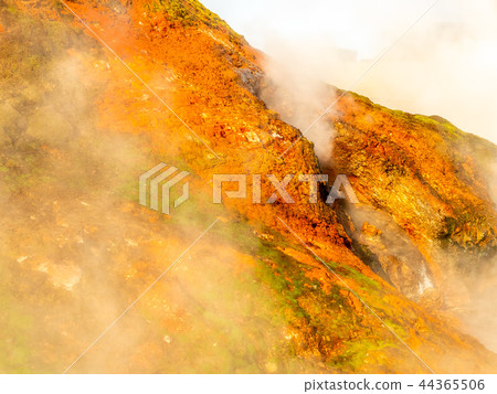 Heat stream in Deildartunguhver hot spring,Iceland Heat stream in Deildartunguhver hot spring,Iceland 44365506