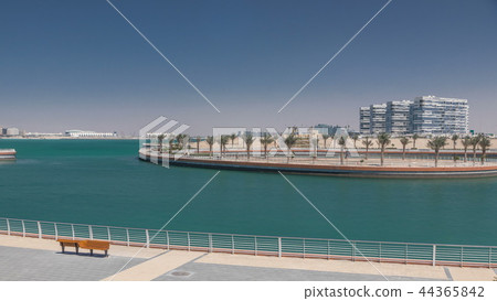 The Yas Island Beach Area and Al Dana timelapse. 44365842