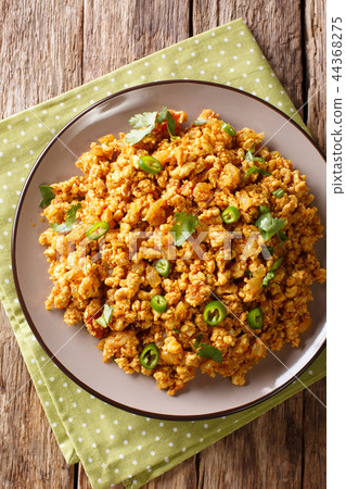 Indian dish Chicken Keema, with onions, tomatoes Indian dish Chicken Keema, with onions, tomatoes 44368275