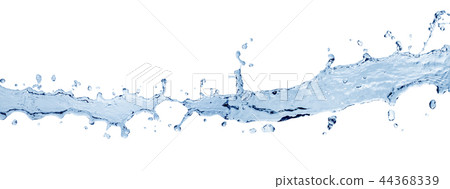 water splash isolated on white with clipping path 44368339