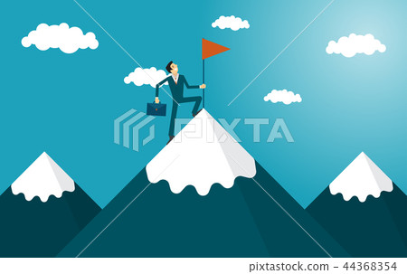 businessman is helping hand to success. businessman is helping hand to success. 44368354