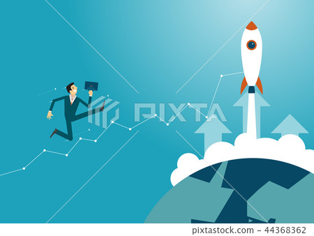 businessman is helping hand to success. businessman is helping hand to success. 44368362