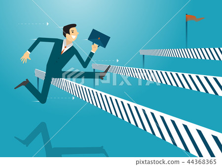 businessman is helping hand to success. businessman is helping hand to success. 44368365