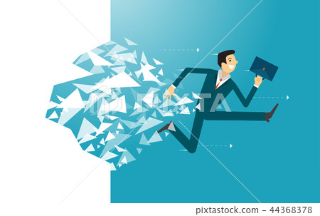 businessman is helping hand to success. businessman is helping hand to success. 44368378