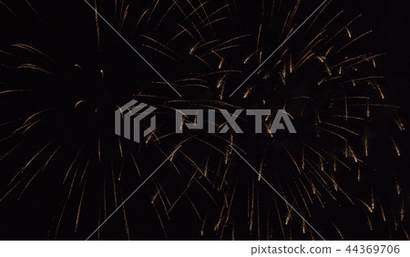 Colorful fireworks on the black sky background 44369706