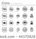 Banknote icon with financial concept 44370828