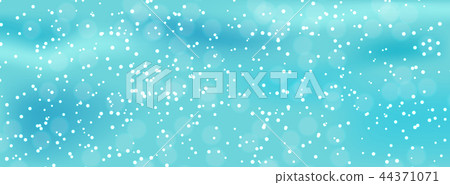 Colorful naturalistic winter background with falling snow on drifts. Vector Illustration Colorful naturalistic winter background with falling snow on drifts. Vector Illustration 44371071