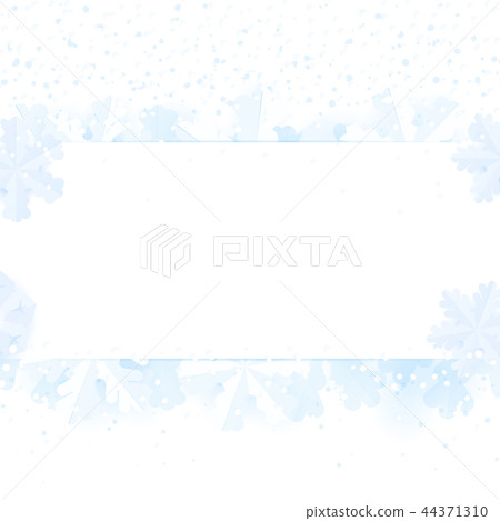 Tender winter festive card background with snow. Tender winter festive card background with snow. 44371310