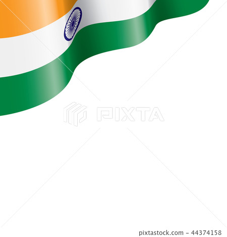 India flag, vector illustration on a white background 44374158