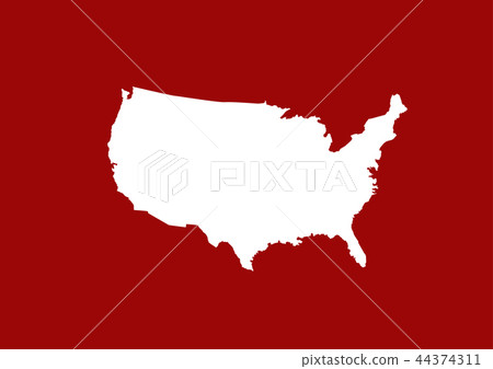 USA map vector illustration USA map vector illustration 44374311