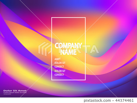 Fluid Shapes Wavy Liquid Background Bright Purple Stock Illustration