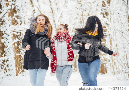 girls in a park girls in a park 44375314