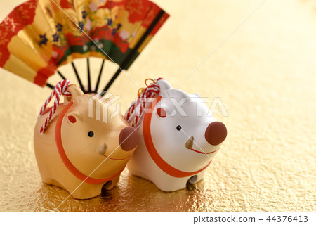 Year-end New Year's card material Year-end New Year's card material 44376413