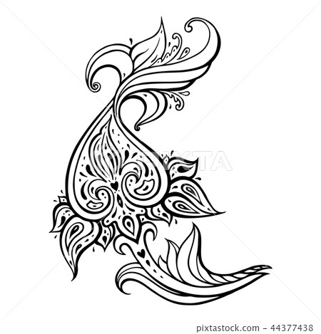 Exotic Paisley. Ethnic ornament, Hand Drawn Boho Vector illustration Exotic Paisley. Ethnic ornament, Hand Drawn Boho Vector illustration 44377438