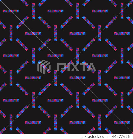 Watercolor abstract hand painted seamless pattern. Geometrical background in modern style for 44377696